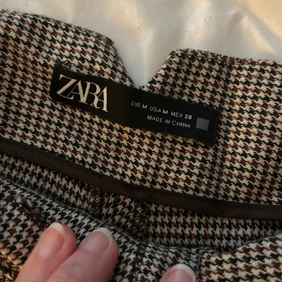{Zara} Houndstooth Trouser Pants - Picture 5 of 6